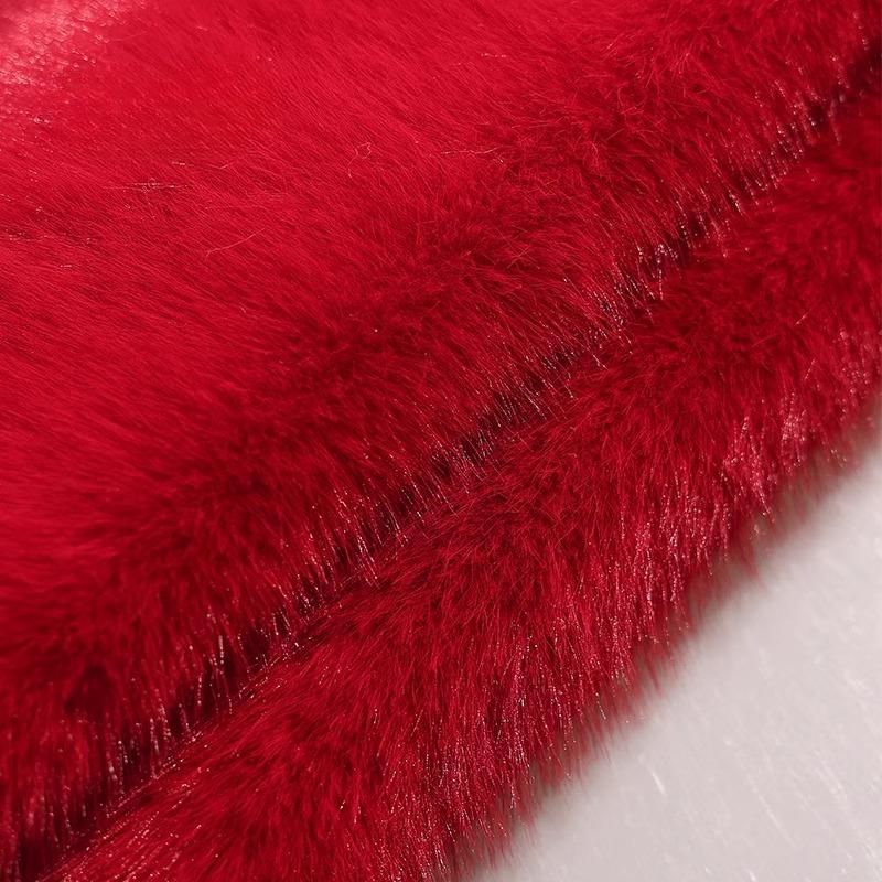 50x180cm Thickend Faux Fox Long Hair Plush Fabric for Coats Collar Toys Carpet For Diy Sewing Plain Soft Warm Fur Cloth