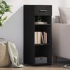 VidaXL Black Buffet 30x42.5x93 Cm Engineered Wood, Cabinet, Sideboard, Storage Cabinet, Cupboard, 846307