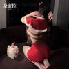Christmas carnival night sexy cos little maid uniform suit elk snow rabbit pure lust lingerie
