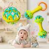3/1PCS Soft Baby Grasping Ball Rattles with Bell Ball Early Education Educational Sensory Toy Newborn Gift Random Color