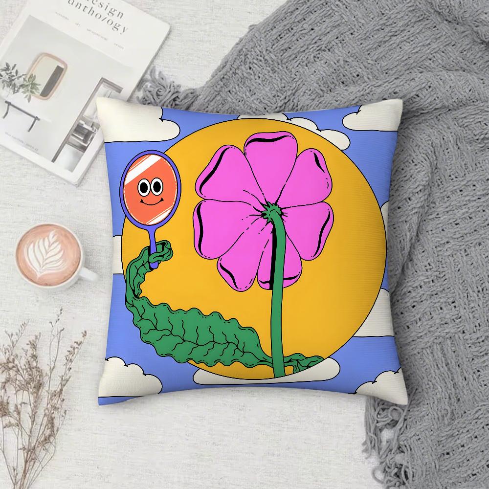 Lauren Martin Art Pillow Case Cover Square Sofa with for pattern comfortable cushionsuitable of room 12x12Inch