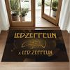 Led Zeppelin Design Crystal Velvet Rug Soft Decorative Mat for Bedroom Entrance