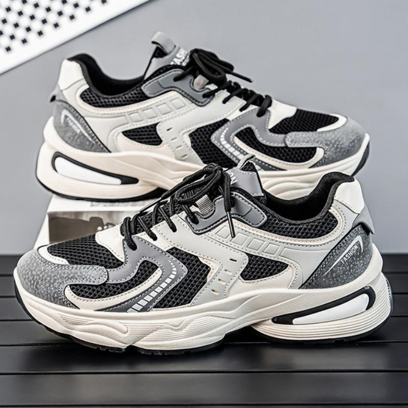 Men's Sneakers Platform Casual Shoes Fashion Breathable Non-Slip Running Shoes Lace-up Rubber Shoe Designer Outdoor Men Shoes