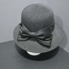 Nový Hepburn styl slaměný tkaný ležérní elegantní baret s mašlí dámský cestovní módní všestranný klobouk typu 'basin' slunečník slaměný klobouk