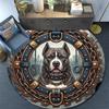 Mechanical Dog Portrait Round Area Rug Under Office Chairs Bedroom Living Room Home Decor