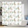 Vintage Charming Floral Birds Bath Shower Curtain for Bathroom Decor White Blue Green Pink Red Colorful Pattern