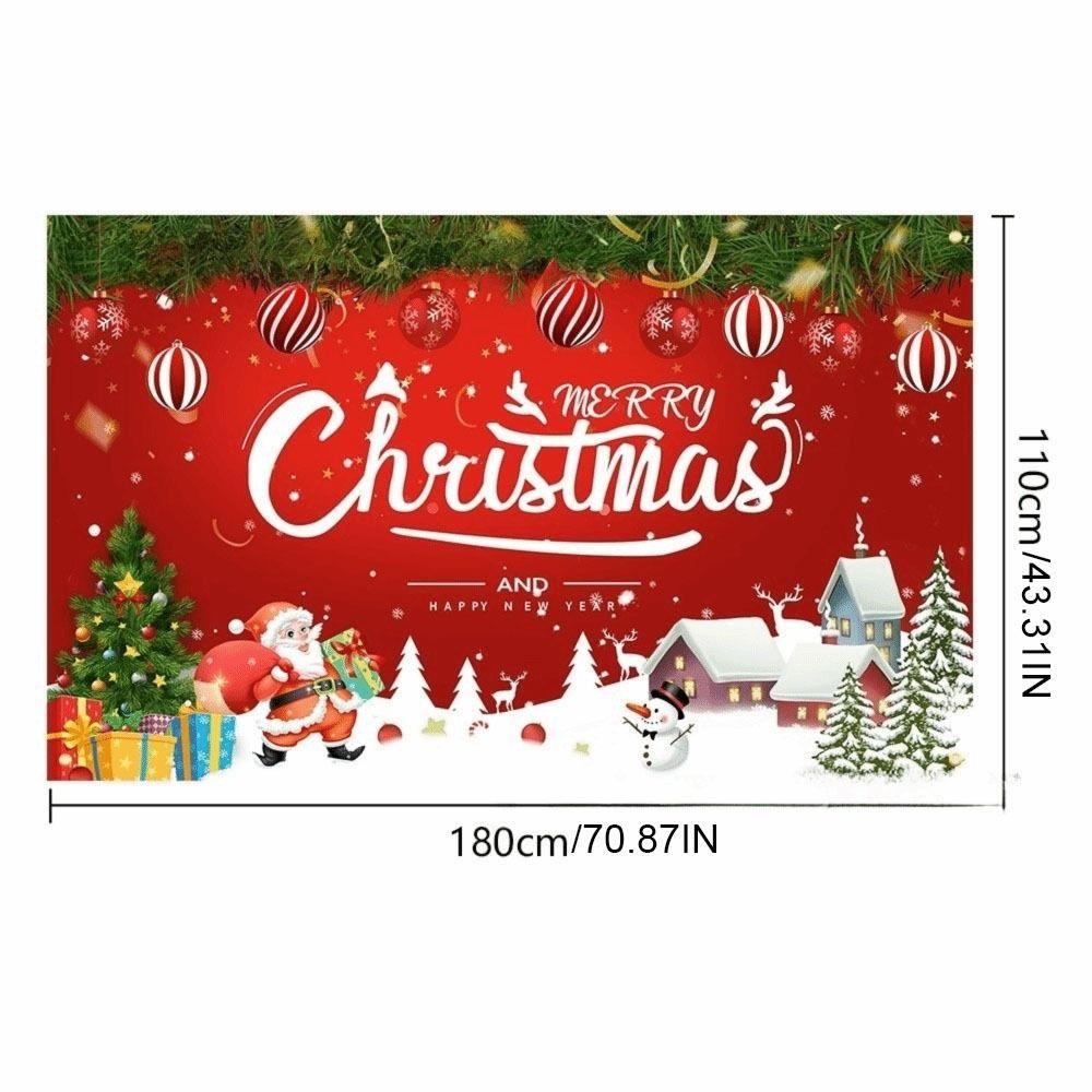 Happy New Year Theme Christmas Background Banner Cloth Christmas Decorations Photography Props