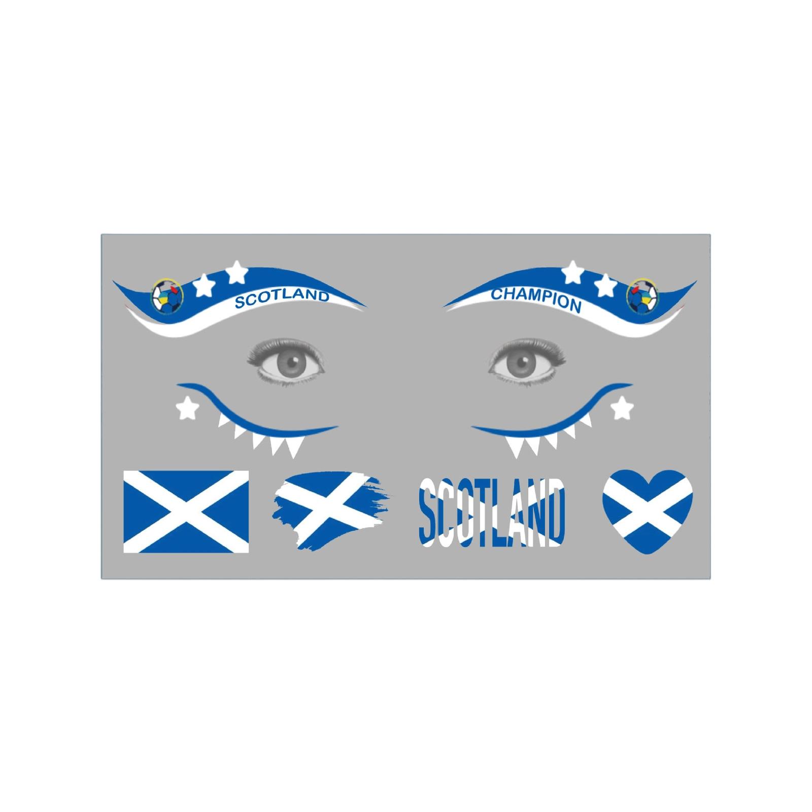 

Multi Flag Color Stickers Sports Fans Party Party Temporary Stickers For Face
