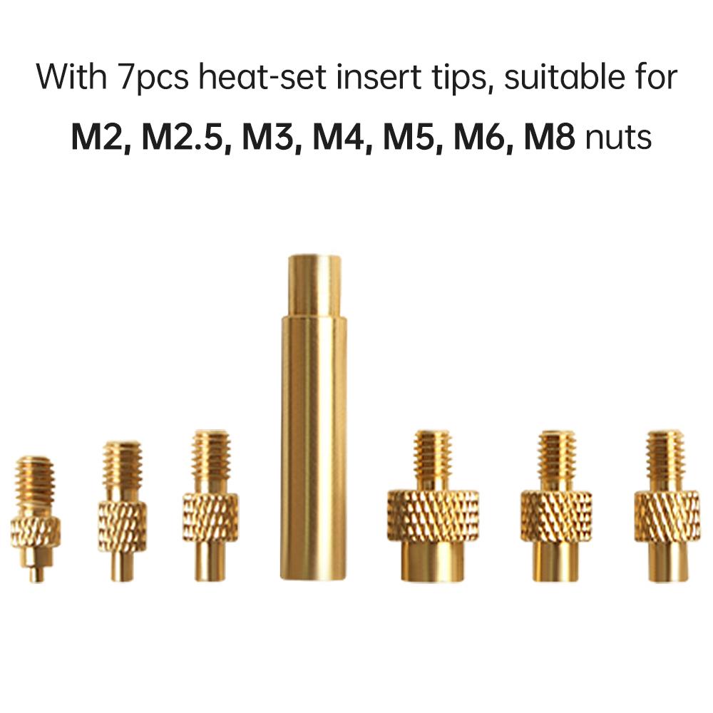 Druk 3D Hot Melt Heat Knurled Embed Injection Copper Insert Nut 345 szt. z 7 szt. HeatSet