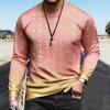 Spring Funny Print Pullover Europe America Fashion Comfortable Men's Long Sleeve T-shirt Outdoor Oversized Tees Top
