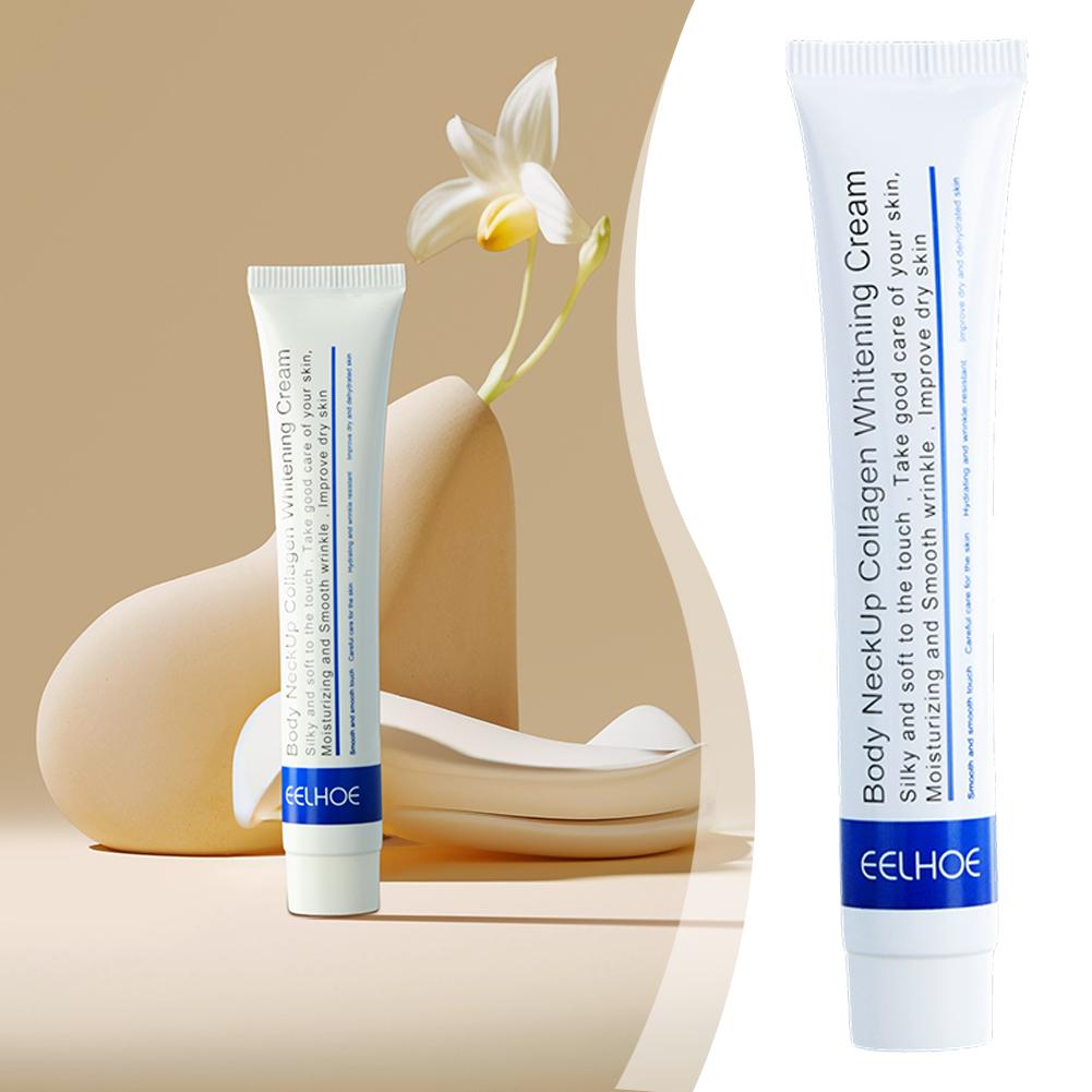 EELHOE Collagen Neck Cream Lightens Neck Fine Lines Wrinkles Anti-aging Lifts Tightens Skin Moisturizing Neck Whitening Cream