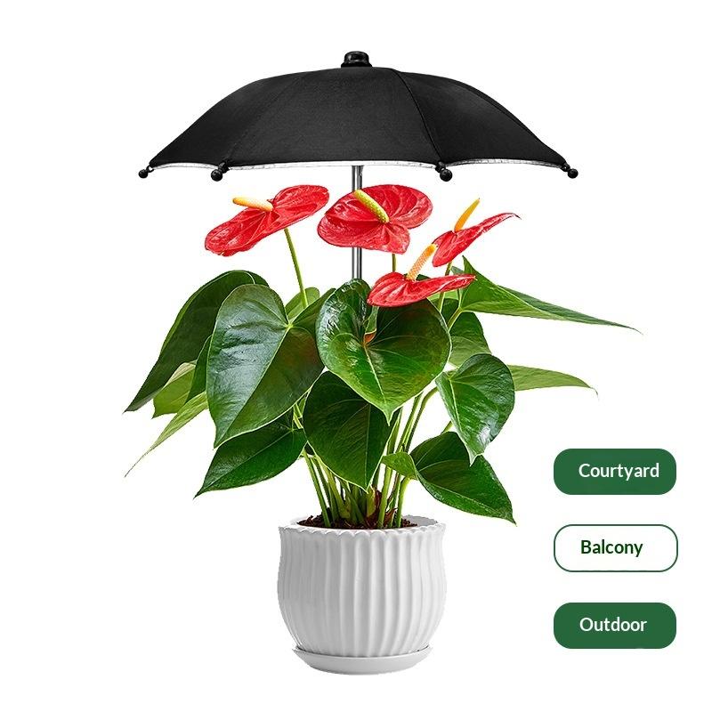 Outdoor Adjustable Height Plant Umbrella Garden Sun Protecting Canopy for Vegetable and Floral Uses