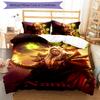 3pcs Custom Name World of Warcraft Bedding Set Duvet Cover Closure Includes 1 Duvet Cover & 2 Pillowcases for All Seasons Bedroom Decor