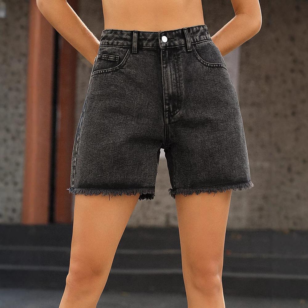 Damen High Waist Neue Jeansshorts, Sommer Hot Girl Slim Fit Drei Punkte Lässige Jeansshorts