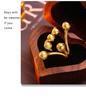 18K Gold-Plated Creative Titanium Steel Ring with Spherical Design