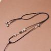 Hetian Jade Unisex Handmade Pendant with Adjustable Rope