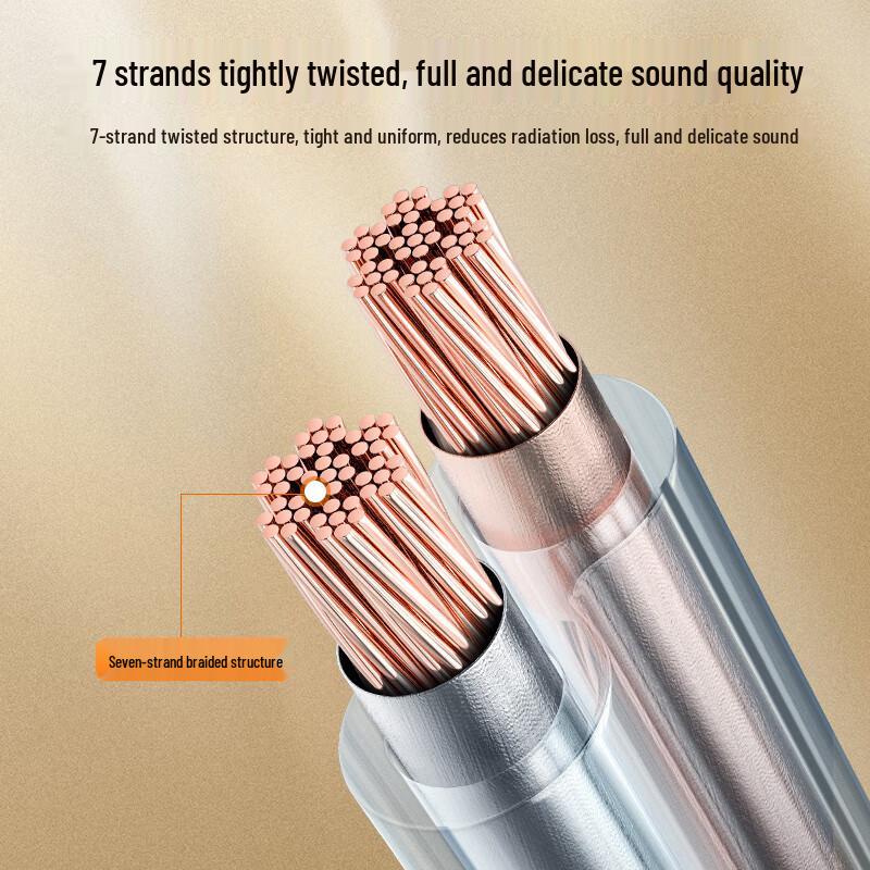 CHOSEAL Audiophile Pure Copper Shielded Speaker Cable