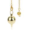Cone 100% Copper Brass Metal Pendant Pendulum for Divination Dowsing Reiki Healing Egyptian Isis Pendulos Professional A001