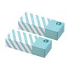 Amazing Odor-proof Bag Bos Striped Package Set of 2/mint Green L Size 90 Pieces for Processing Baby Diapers, Pet Poo, Food Waste, Sanitary Items, Etc.