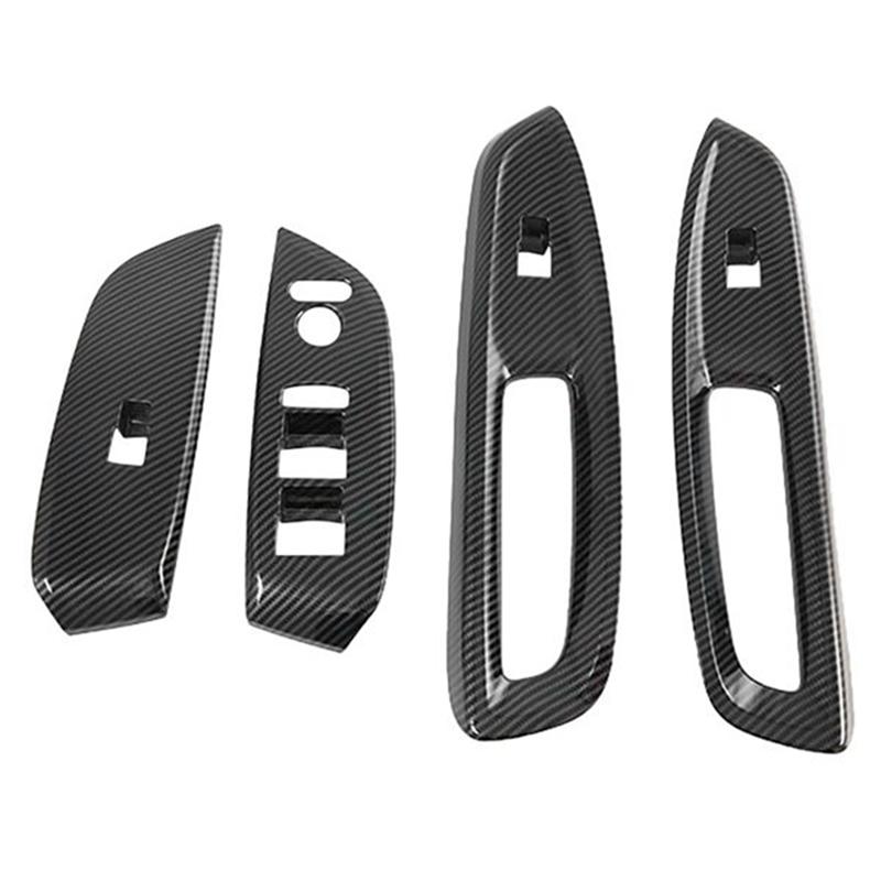 Car Inner Door Window Lift Armrest Switch Panel Cover Trim Frame Parts Accessories For Honda Fit Jazz