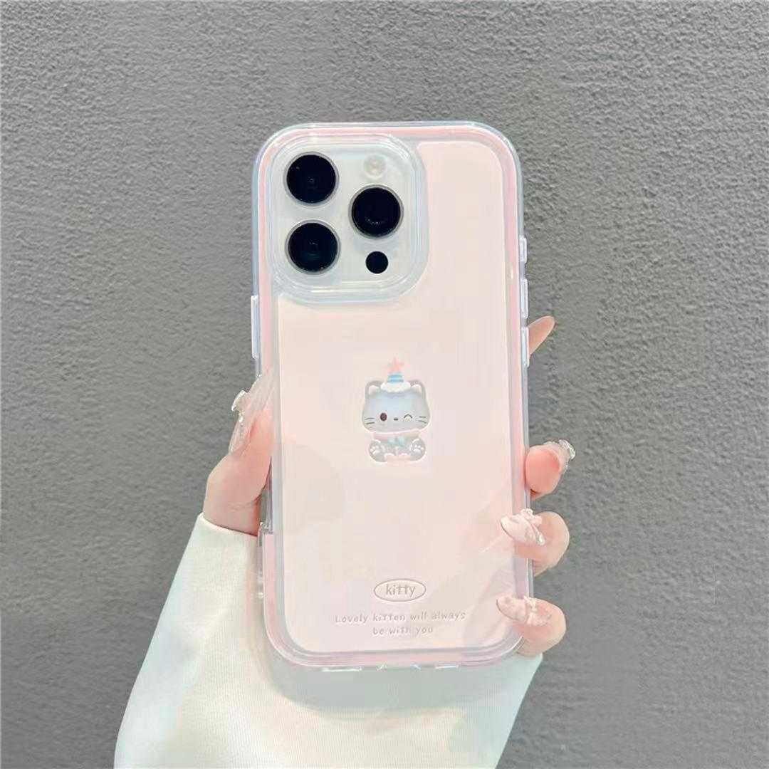 

Hollow kitten applies to iPhone17ProMax iPhone case all-inclusive soft case Apple 17promax