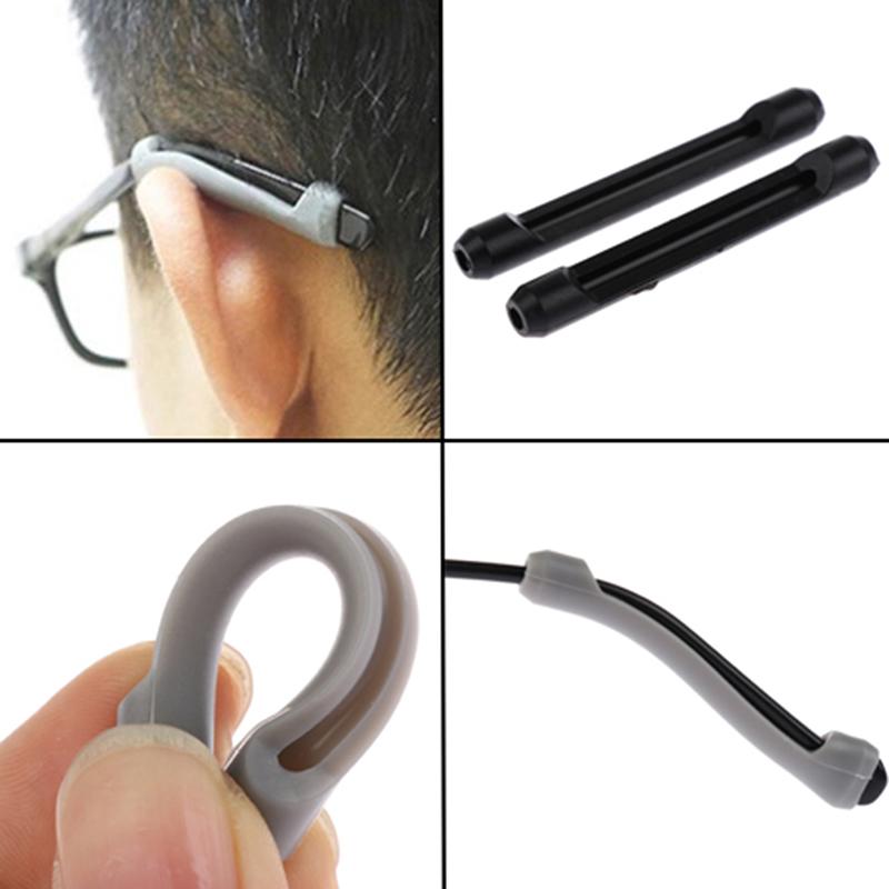 Accessori per occhiali da vista, gancio per l'orecchio in silicone antiscivolo, supporto per punta del tempio