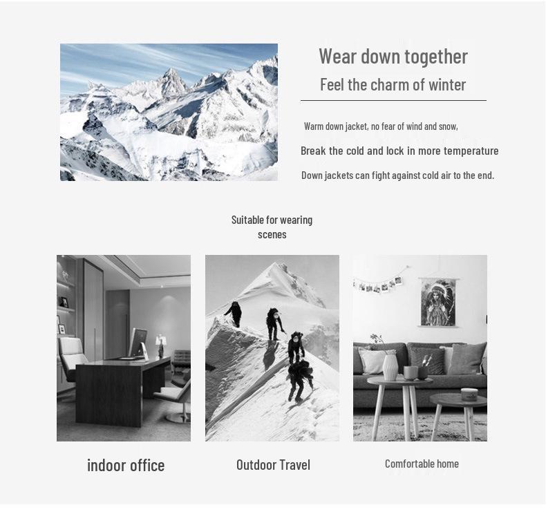 Men's Two-Opening Stand-Up Collar Lightweight Down Jacket - Warm White Duck Down for Autumn/Winter