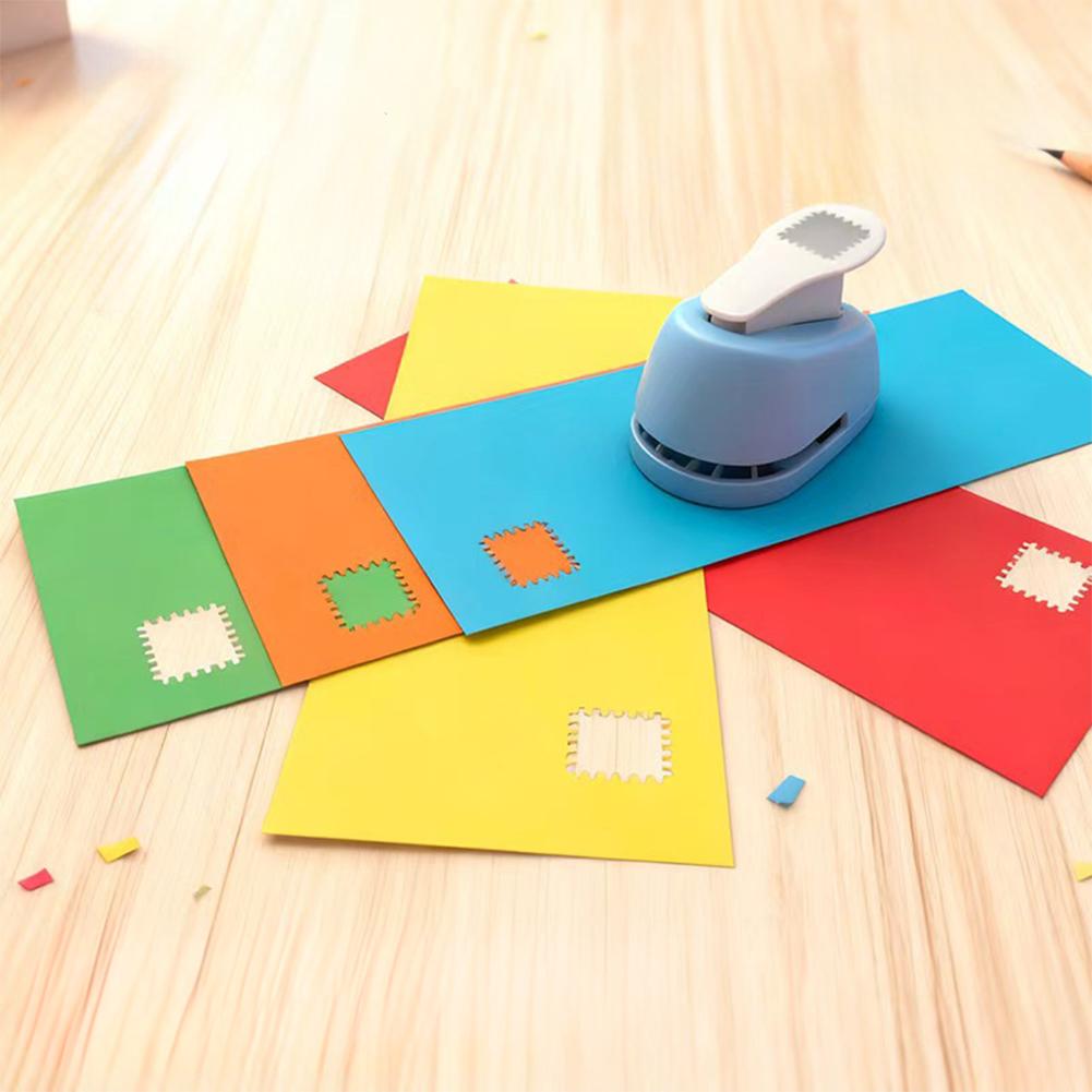 Manual Stamp Puncher Scrapbooking Tool Postage Stamp Punch for Journaling Card Making Envelope Arts Crafts Kids Adults DIY