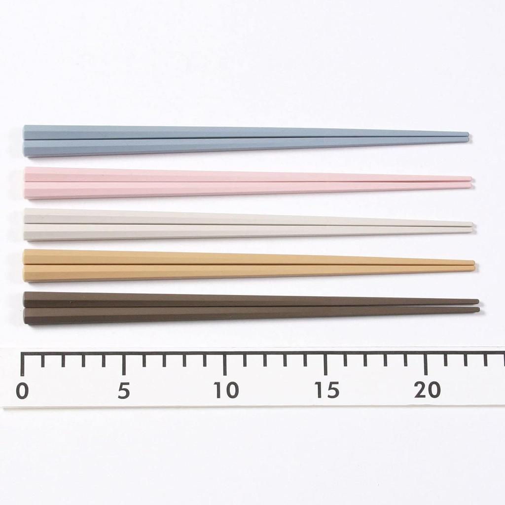 Sunlife Dishwasher Set of 5 Commercial Guest Square Colorful Hexagonal Made in Chopsticks, Safe, Non-Slip, Antibacterial, 23cm, Pairs, Use, Use, Tip,