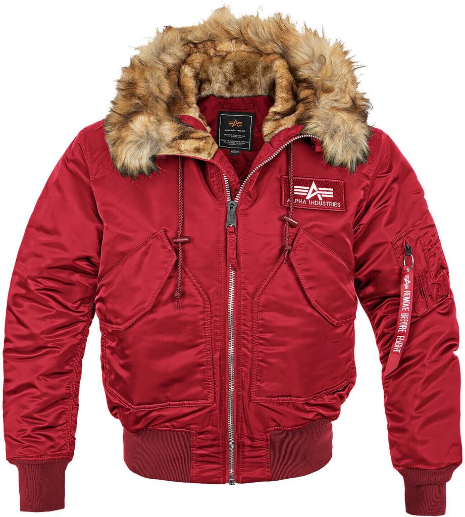 Jachetă Bomber de Iarnă Personalizată cu Glugă Alpha Industries 45P (113145)