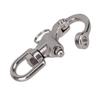 Snap Shackle 316 Stainless Steel Swivel Shackle Sailing Halyards Quick Release Snap Hook Boat Shackles Sailboat Hardware
