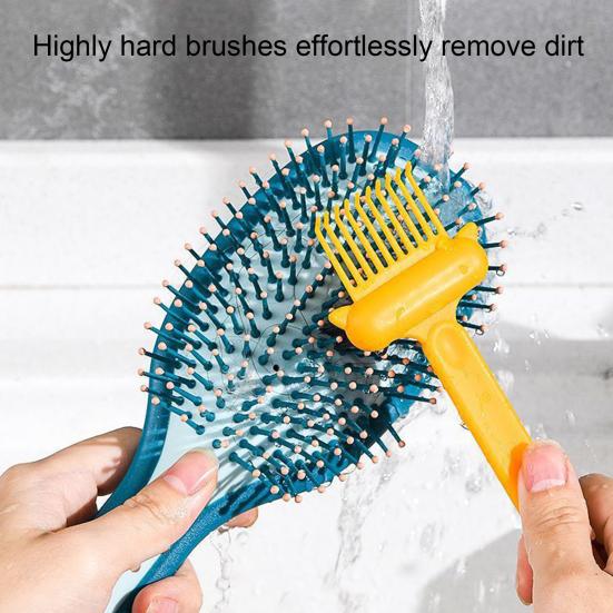 Yousheng 1/2/3/4Pcs Hair Brush Cleaner with Cat Paw Handle Double-sided Airbag Massage Comb Cleaning Tool Portable Home Travel Salon Hairbrush Remover