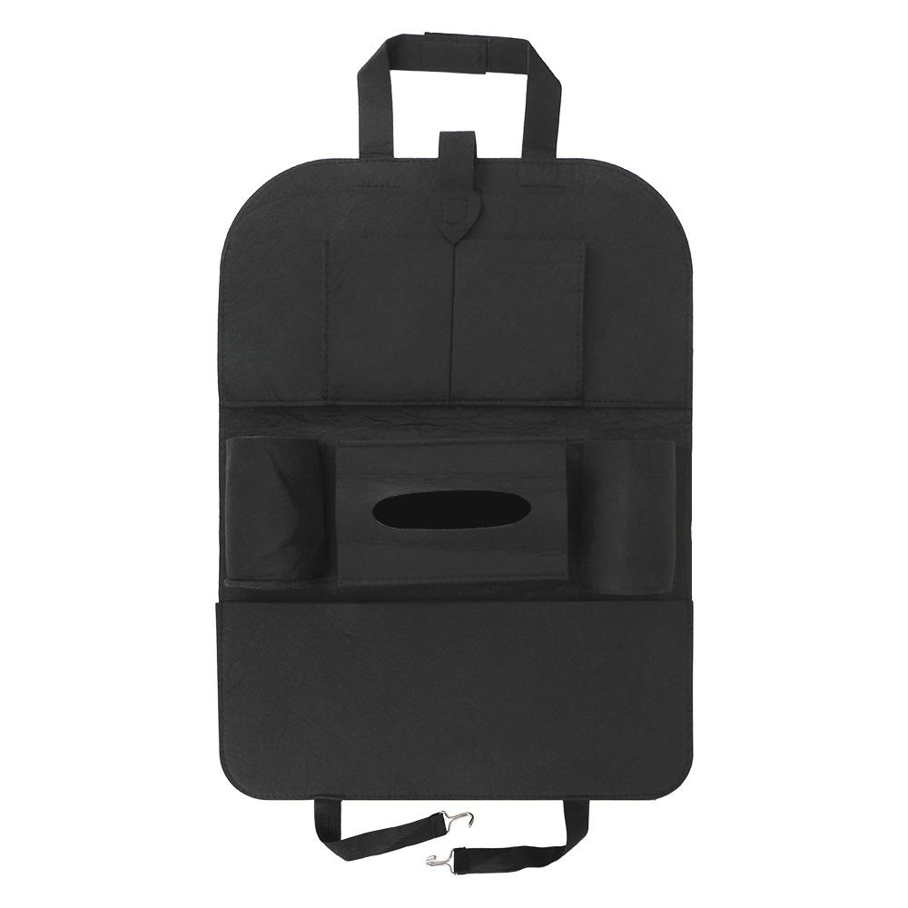 

Автомобильный органайзер, универсальная сумка для хранения телефонов, салфеток и напитков, войлочные автомобильные аксессуары, сумка для хранения на заднем сиденье автомобиля, много карманов чёрный