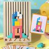 Tetris Puzzle Wooden Building Block Puzzle 3D Tetris Block Toys Educational Toys Manual Thinking ...