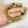 Natural Stone Beaded Bracelet for Women Semi Precious Gemstone Handmade Stretch 10mm Round Beads Bangle DIY Jewelry Gifts