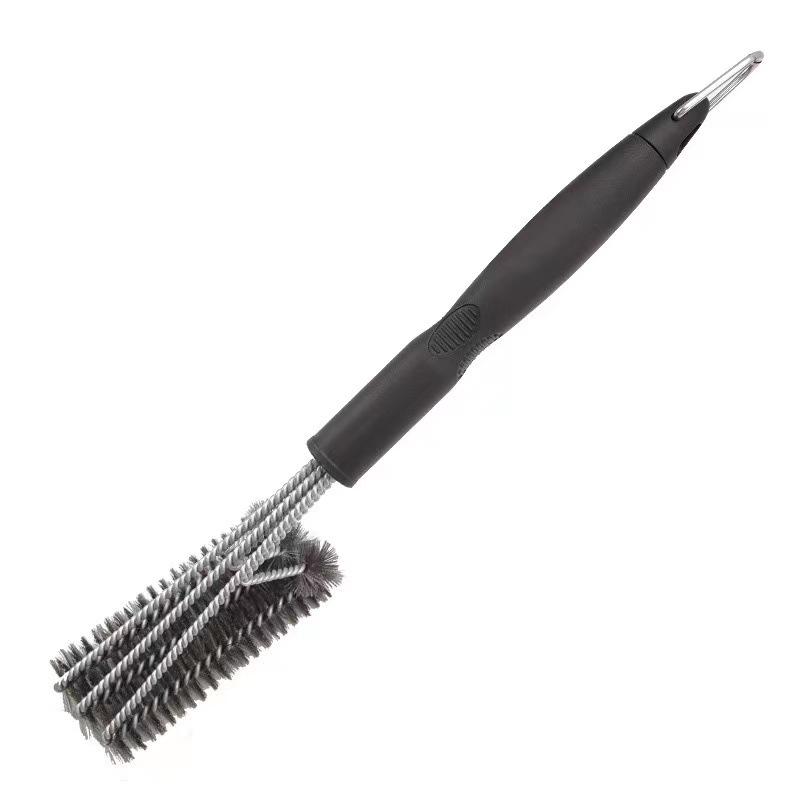 18-Inch Triple-Head Steel Wire BBQ Grill Cleaning Brush