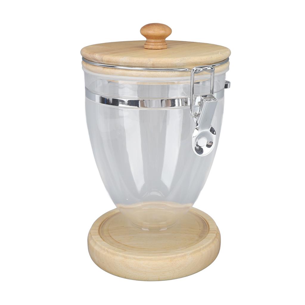 Coffee Bean Container Loose Leaf Tea Coffee Sugar Nuts Canister Clear Food Storage Jar with