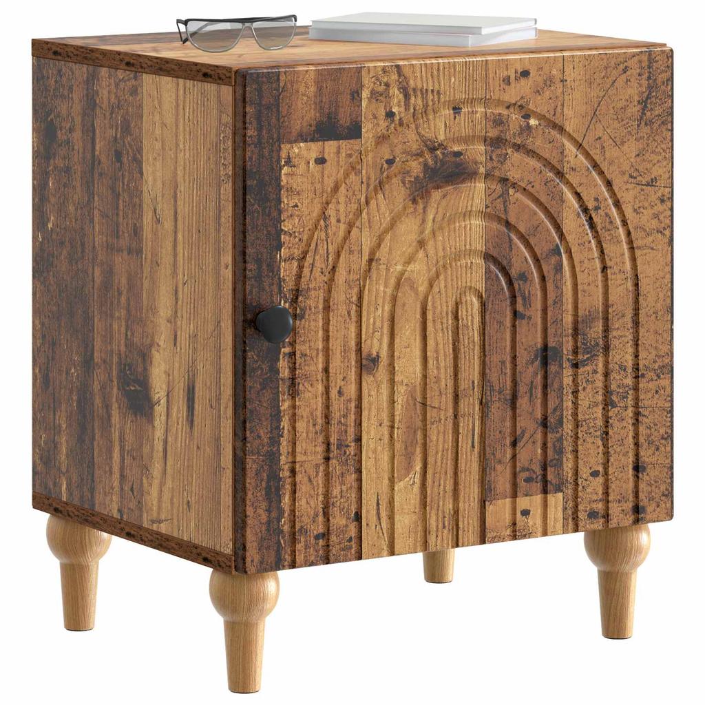 Nightstand Reclaimed Wood Look 43 x 34.5 x 50 cm Engineered Wood