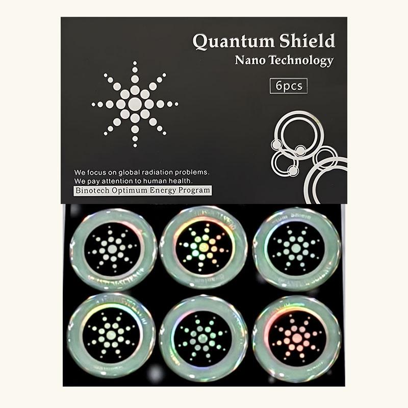 Six-Piece Energy Shield: Anti-Radiation Mobile Phone Stickers with Negative Ions