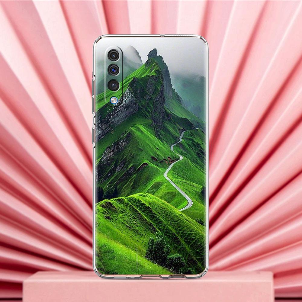Handyhülle Für Samsung A56 A36 A26 A24 A16 A14 A12 A32 A50 A70 A22 A40 A34 A54 A42 A52 5G A06 Hülle Bergspitzen Landschaft