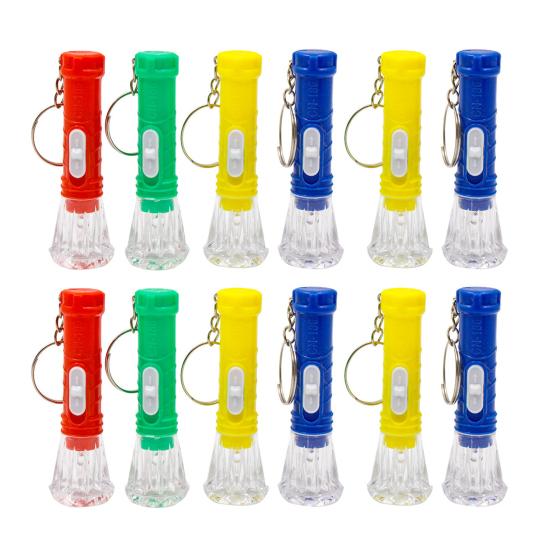 12Pcs Small Size Flashlight Easy On/Off Bright Mini Flashlight Compact Size Lightweight Emergency Flashlight Outdoor Camping Toy