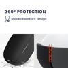 Kwmobile Earphone Case for Sony Silicone Wireless Earphone Drop Black WF-1000XM5 - Case, Protection,