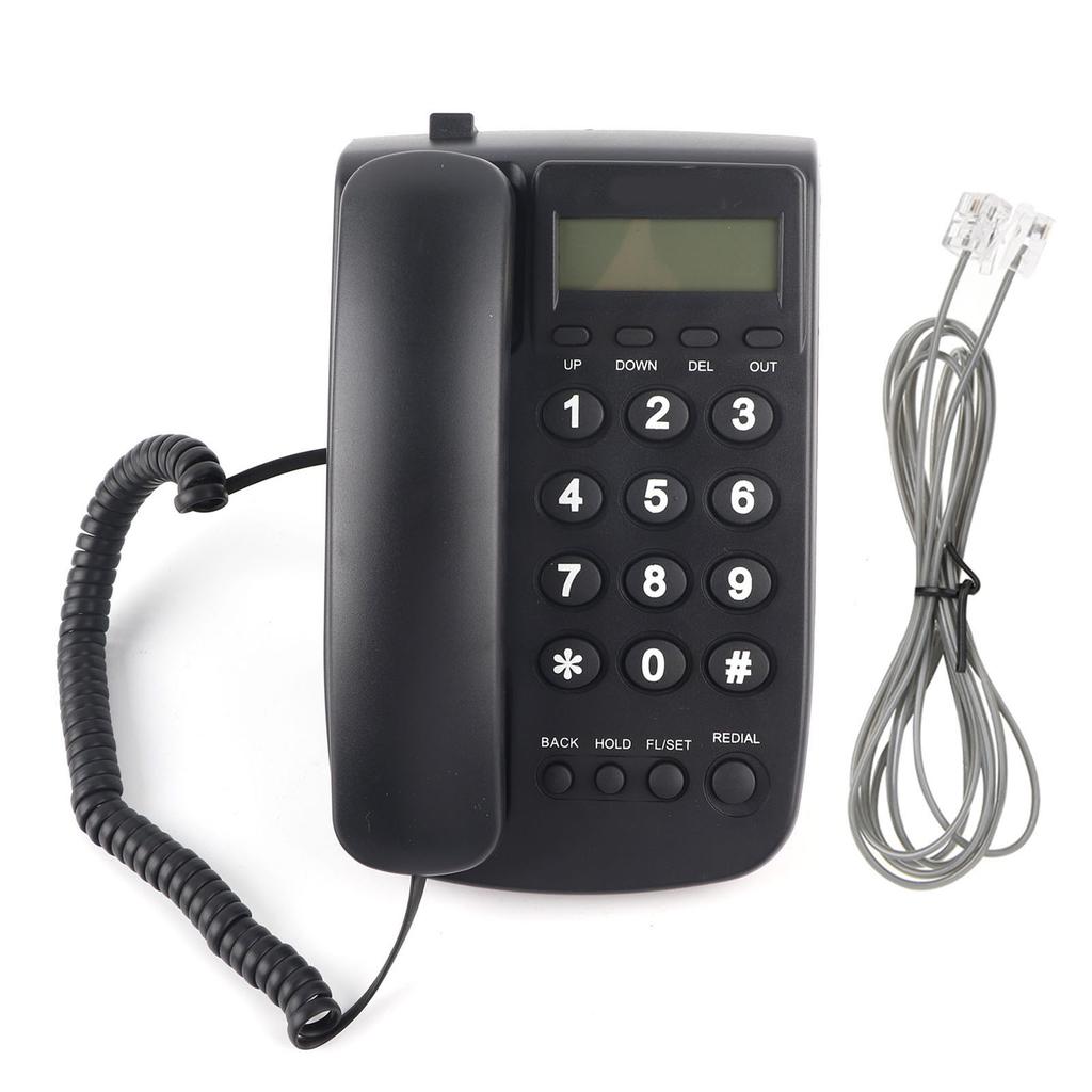 Hotel Business Telephone Extension No Caller ID Home Phone For Hotel Family(Black)