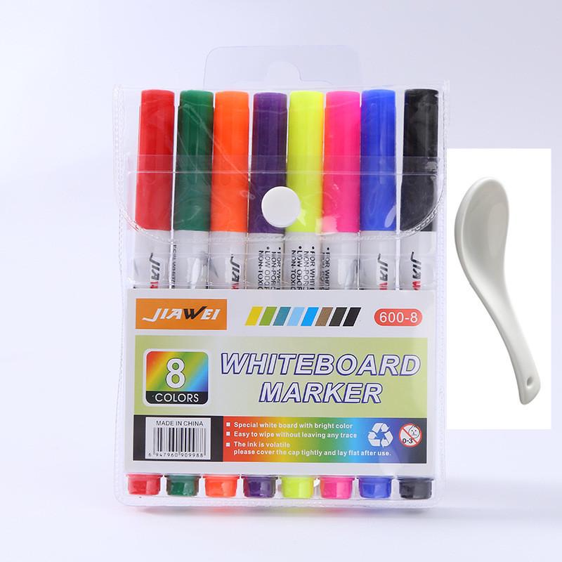 12-Color Erasable Water-Based Whiteboard Markers - Creative, Washable for Students and Offices