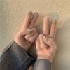 Adorable Knitted Wool Gloves with Touchscreen Functionality Warm Fleece-lined Cycling Gloves
