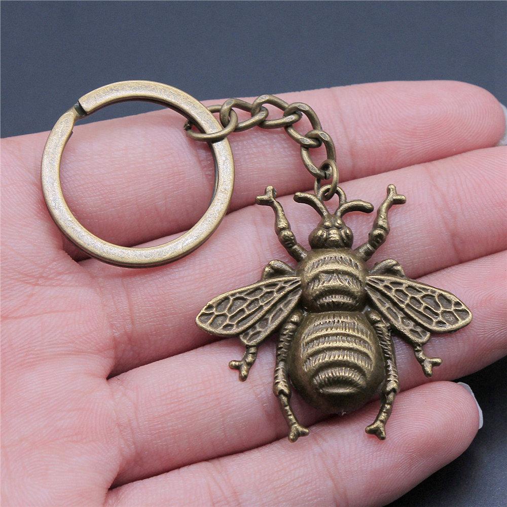 Bee Butterfly Garden Insect Keychain for Friends Hot Sale Modern Bridesmaid Gift Dainty Daily Use Accessory