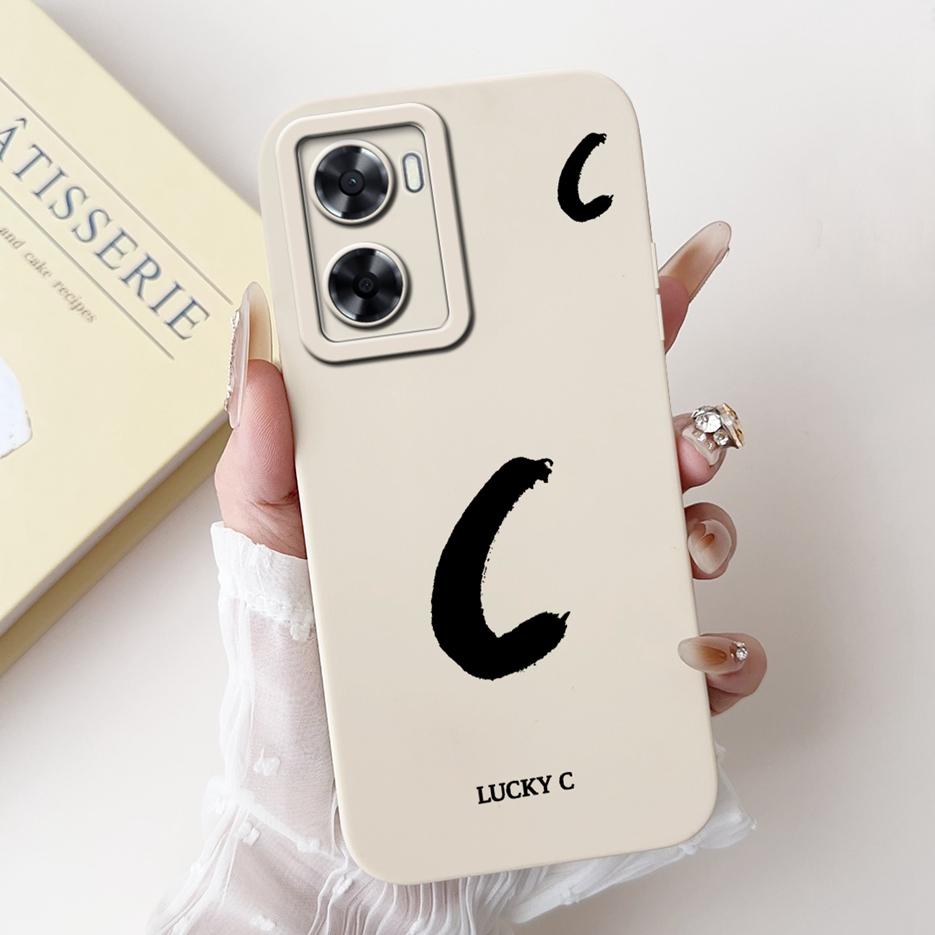 For Oppo A57 4G Case Oppo A57s CPH2385 Cute Lucky Letters Cover Soft Silicone Phone Case For Oppo A77s OppoA77 4G OppoA57 S Bags