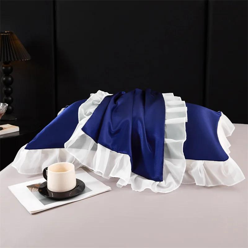 100% Silk Pillowcase Pillow Cover Silky Satin Hair Beauty Pillowcase Comfortable Pillow Case Household Decor Pillow Covers