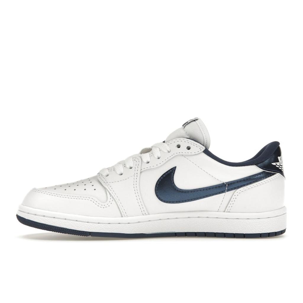 Air Jordan 1 Retro Low 85 OG Metallic Blue 2024 Men Sneakers White Summit-White Navy FB9933-141