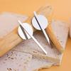 2026 New Trendy Gold Color Long Round Pendant Earrings For Women Minimalist Metal Geometric Statement Earrings Jewelry Gift